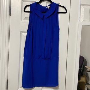 Under Skies Modcloth Royal Blue Drop Waist Mini Dress size Small NYE